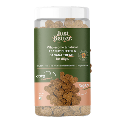 The Ultimate Training Treat Combo for Dogs | Protein treats (100g), Peanut Butter & Banana Treat (400g) & Chicken Jerky (70g)